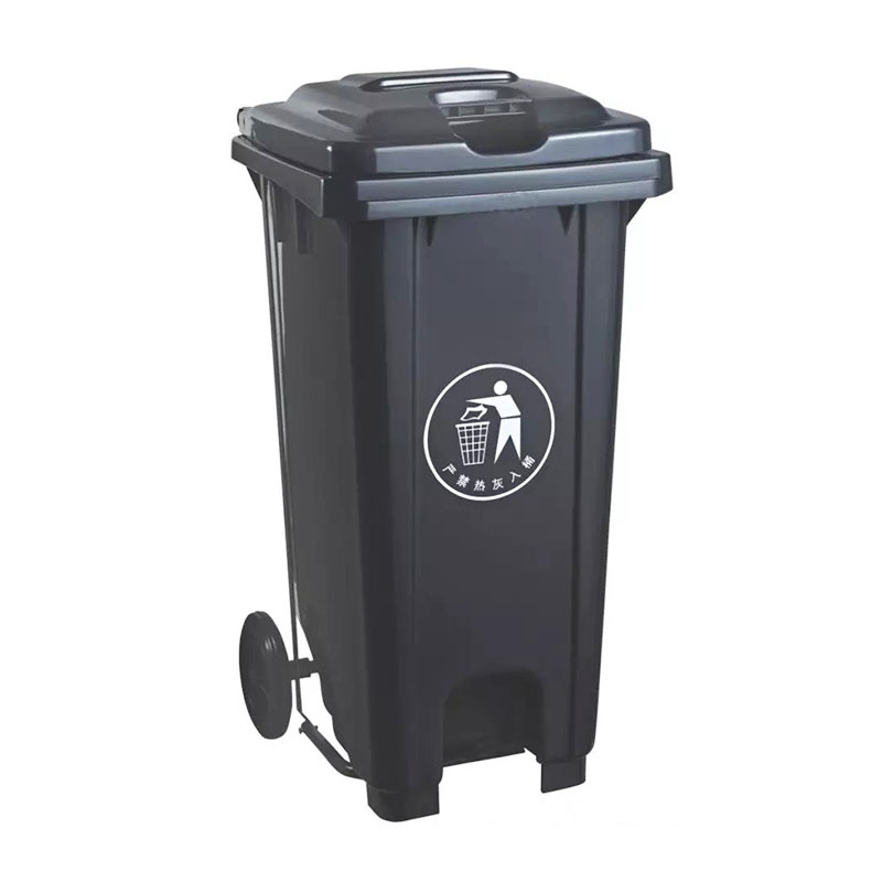 Outdoor trash can with wheels HH 120L  waste bin